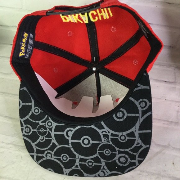 Pokemon Pikachu Sublimated Under Bill Snapback Hat - Picture 6 of 8